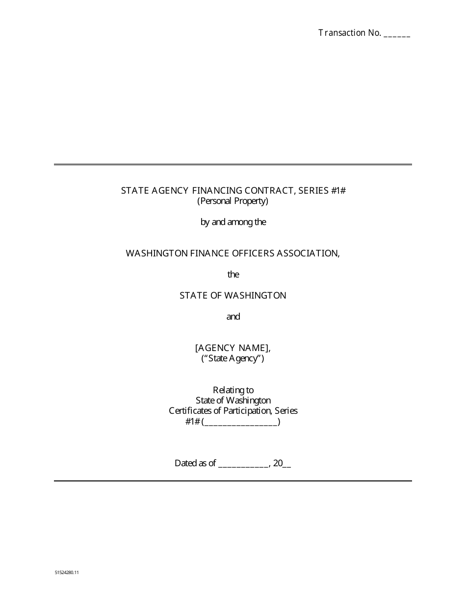 State Equipment Lease Forms - Washington, Page 5