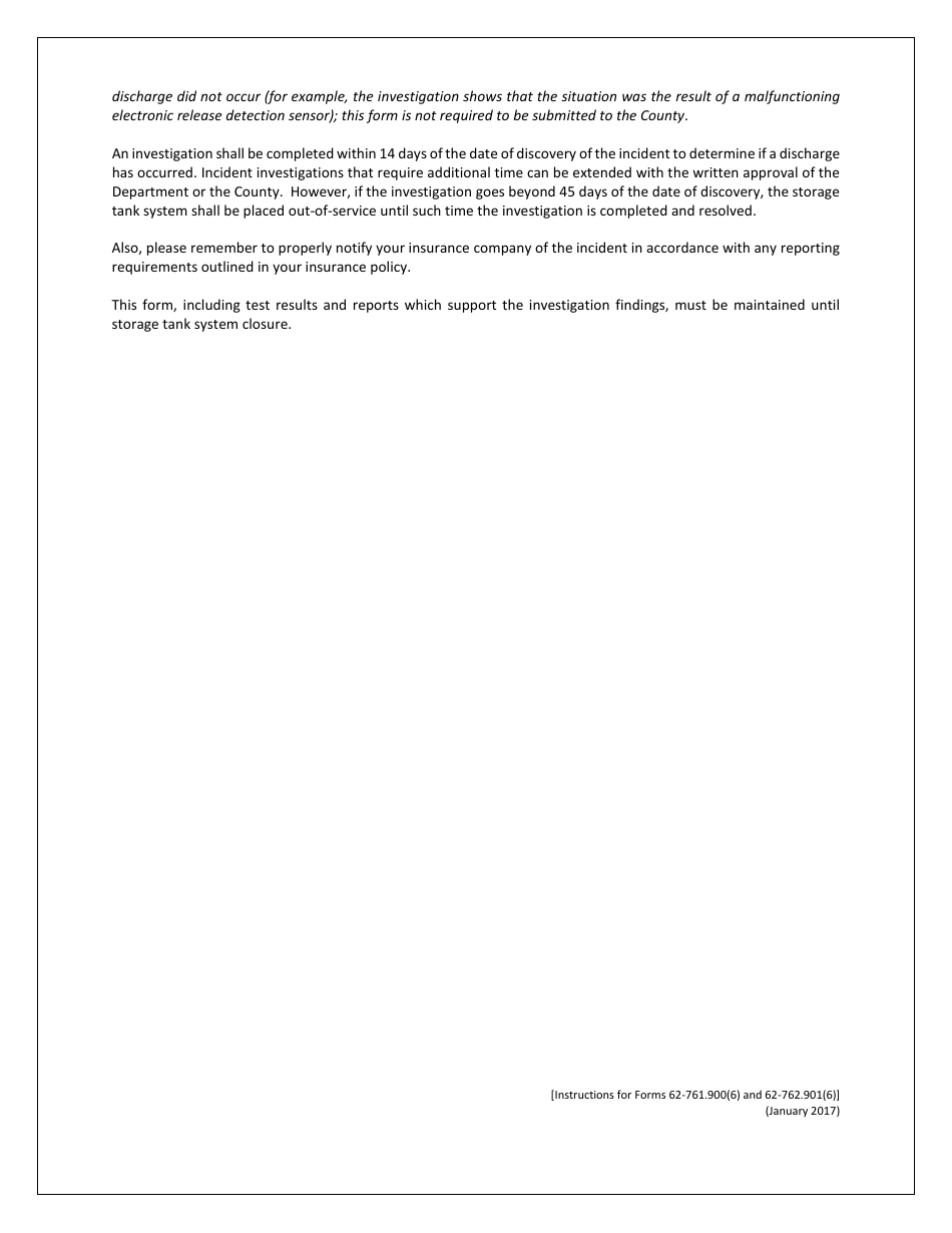 Instructions for Form 62-761.900(6), 62-762.901(6) - Florida, Page 2