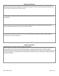 Formulario ODM10250 Solicitud De Informacion (Rfi) - Ohio (Spanish), Page 5