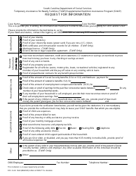 Document preview: DSS Form 1669 Request for Information - Temporary Assistance for Needy Families (TANF)/Supplemental Nutrition Assistance Program (Snap) - South Carolina