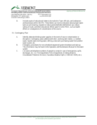 Source Protection Plan Checklist - Vermont, Page 3