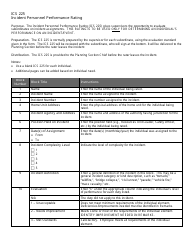Form ICS225 Incident Personnel Performance Rating, Page 3