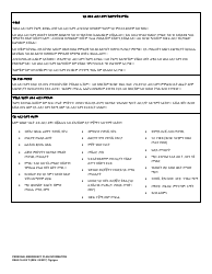 DSHS Form 16-205 Personal Emergency Plan Information - Washington (Tigrinya), Page 2