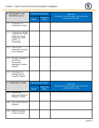 Form 1 EMS Plan System Assessment Summary - California, Page 3
