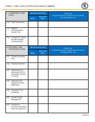 Form 1 EMS Plan System Assessment Summary - California, Page 4