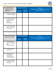 Form 1 EMS Plan System Assessment Summary - California, Page 5