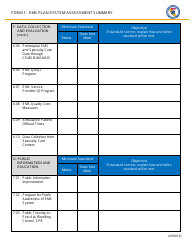 Form 1 EMS Plan System Assessment Summary - California, Page 6