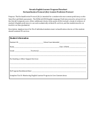Nevada English Learner Program Flowchart - Reclassification Protocol (8c): Content Proficient Protocol - Nevada