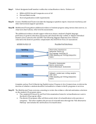 Nevada English Learner Program Flowchart - Reclassification Protocol (8c): Content Proficient Protocol - Nevada, Page 2