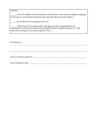 Nevada English Learner Program Flowchart - Reclassification Protocol (8c): Content Proficient Protocol - Nevada, Page 3