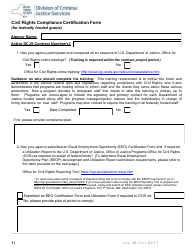 Civil Rights Compliance Certification Form - New York