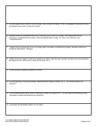 DCYF Formulario 10-537 Informacion Sobre El Estudio Del Hogar De Los Padres De Icpc - Washington (Spanish), Page 2