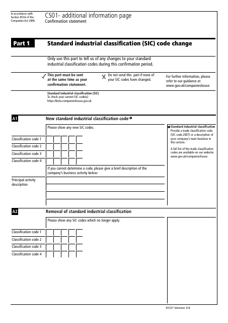 Form CS01 Part 11  Printable Pdf