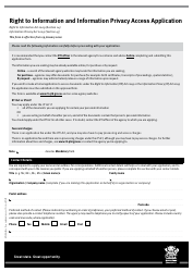 Form 1 RTI-IP Right to Information and Information Privacy Access Application - Queensland, Australia