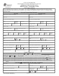 DSHS Form 14-057 Child Support Referral - Washington (Indonesian (Bahasa Indonesia))