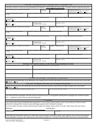 DSHS Form 14-057 Child Support Referral - Washington (Indonesian (Bahasa Indonesia)), Page 2