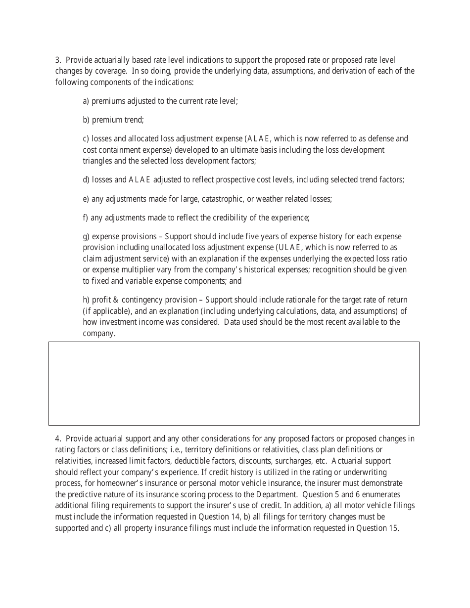 Rate Procedural Informational Summary for All New (Including Start-Ups) and Revised Rate Filings - Rhode Island, Page 2