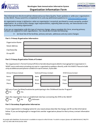Document preview: DOH Form 348-743 Organization Information Form - Washington