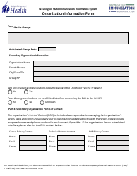DOH Form 348-743 Organization Information Form - Washington, Page 2