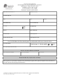 DSHS Form 18-484 Automatic Payment Authorization - Washington (Punjabi), Page 2