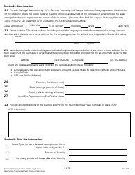 Burning Permit Application Form - Washington, Page 2