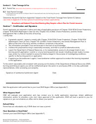Burning Permit Application Form - Washington, Page 5