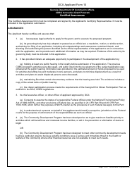 DCA Form 10 Cdbg Innovative Grant Program Certified Assurances - Georgia (United States)