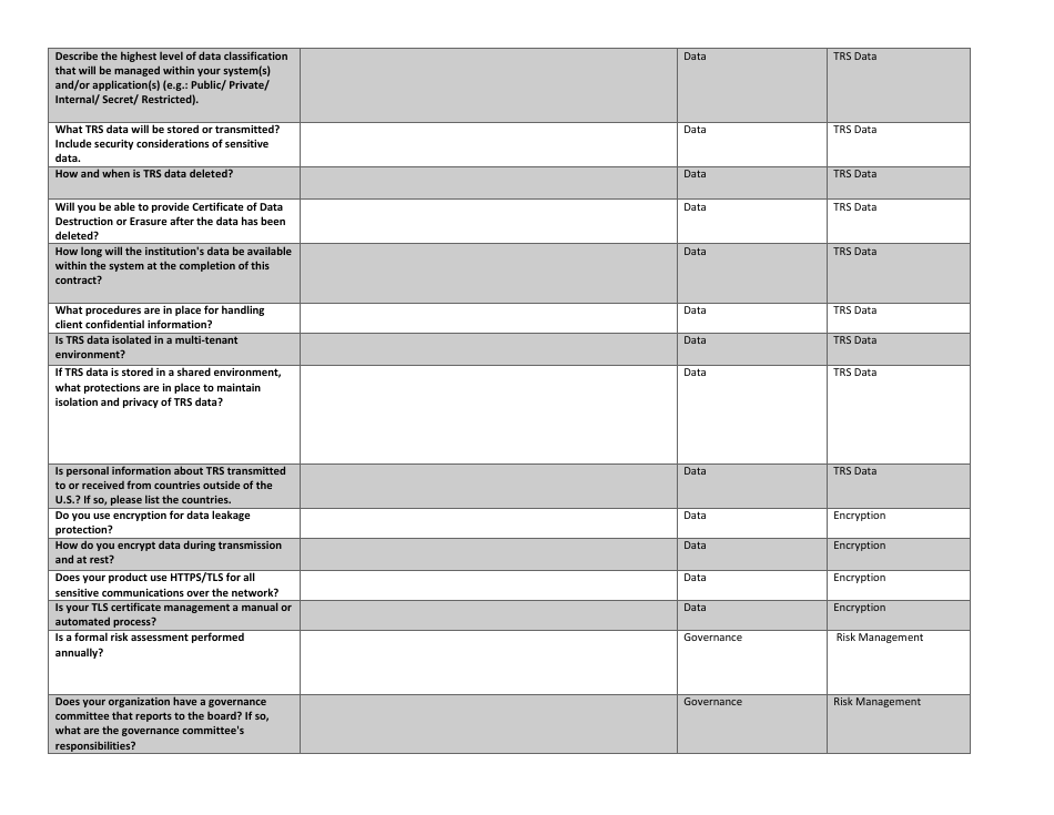 Third-Party Assessment Form - Texas, Page 5