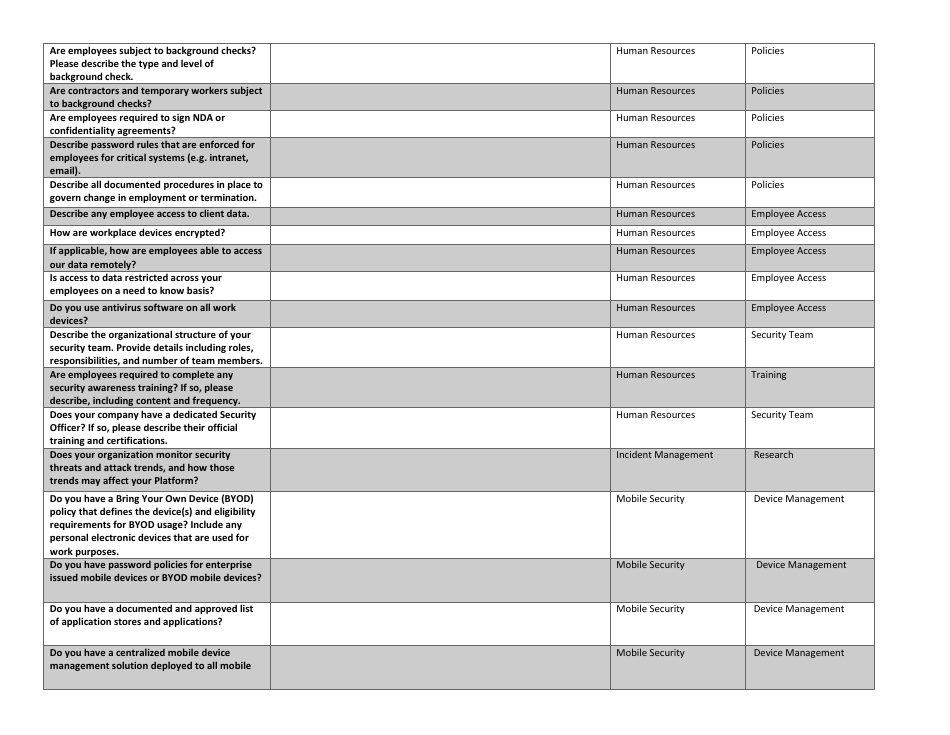 Third-Party Assessment Form - Texas, Page 6