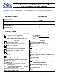 Accessibility Certification Form - Washington, D.C., Page 2