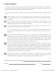 Accessibility Certification Form - Washington, D.C., Page 4