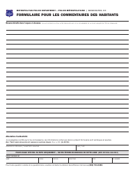 Form PD-99 Citizen Feedback Form - Washington, D.C. (French), Page 2