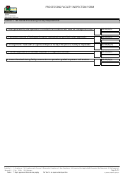 Processing Facility Inspection Form - Wisconsin, Page 2