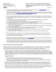 Instructions for Form 4530-178 Air Pollution Registration Operation Permit (Rop) Annual Compliance Certification - Wisconsin, Page 10