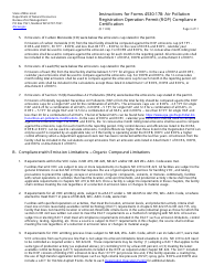 Instructions for Form 4530-178 Air Pollution Registration Operation Permit (Rop) Annual Compliance Certification - Wisconsin, Page 3