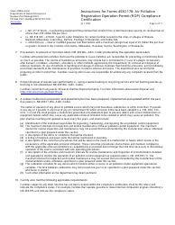 Instructions for Form 4530-178 Air Pollution Registration Operation Permit (Rop) Annual Compliance Certification - Wisconsin, Page 5