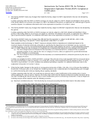 Instructions for Form 4530-178 Air Pollution Registration Operation Permit (Rop) Annual Compliance Certification - Wisconsin, Page 7