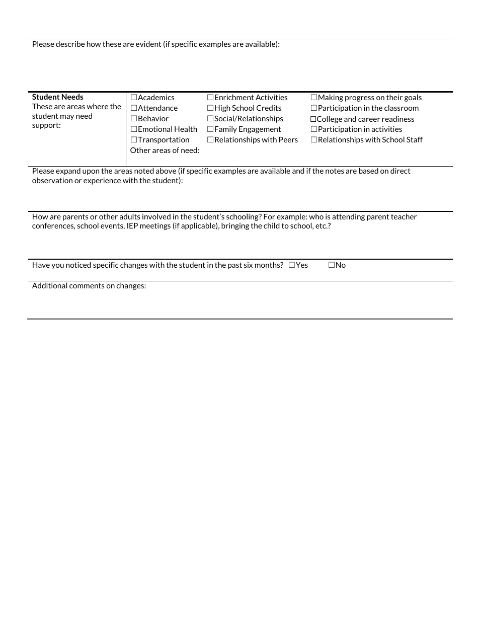 School Permanency Plan Input - Wisconsin, Page 4