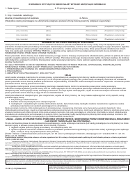 Form C-121 Claim for Compensation and Notice of Commencement of Third-Party Action - New York (Polish), Page 2
