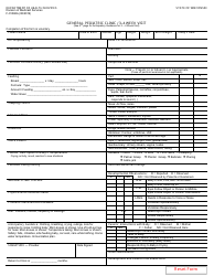Form F-01068A General Pediatric Clinic - 3-4 Week Visit - Wisconsin
