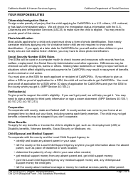 Form CW2218 Rights, Responsibilities and Other Important Information for the California Work Opportunity and Responsibility to Kids (Calworks) Program (Non-needy Caretaker Relative With Relative Foster Child) - California, Page 3