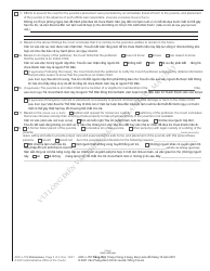 Form AOC-J-150 Order for Nonsecure Custody (Abuse/Neglect/Dependency) - North Carolina (English/Vietnamese), Page 2