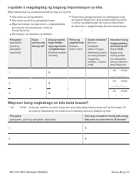 Form MC216 Medi-Cal Renewal Form - California (Tagalog), Page 8