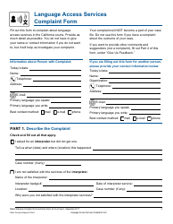 Language Access Services Complaint Form - County of Kern, California, Page 2