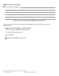 Language Access Services Complaint Form - County of Kern, California, Page 4