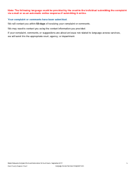 Language Access Services Complaint Form - County of Kern, California, Page 5