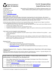 Form F270-001-283 Discrimination Complaint - Washington (Oromo)
