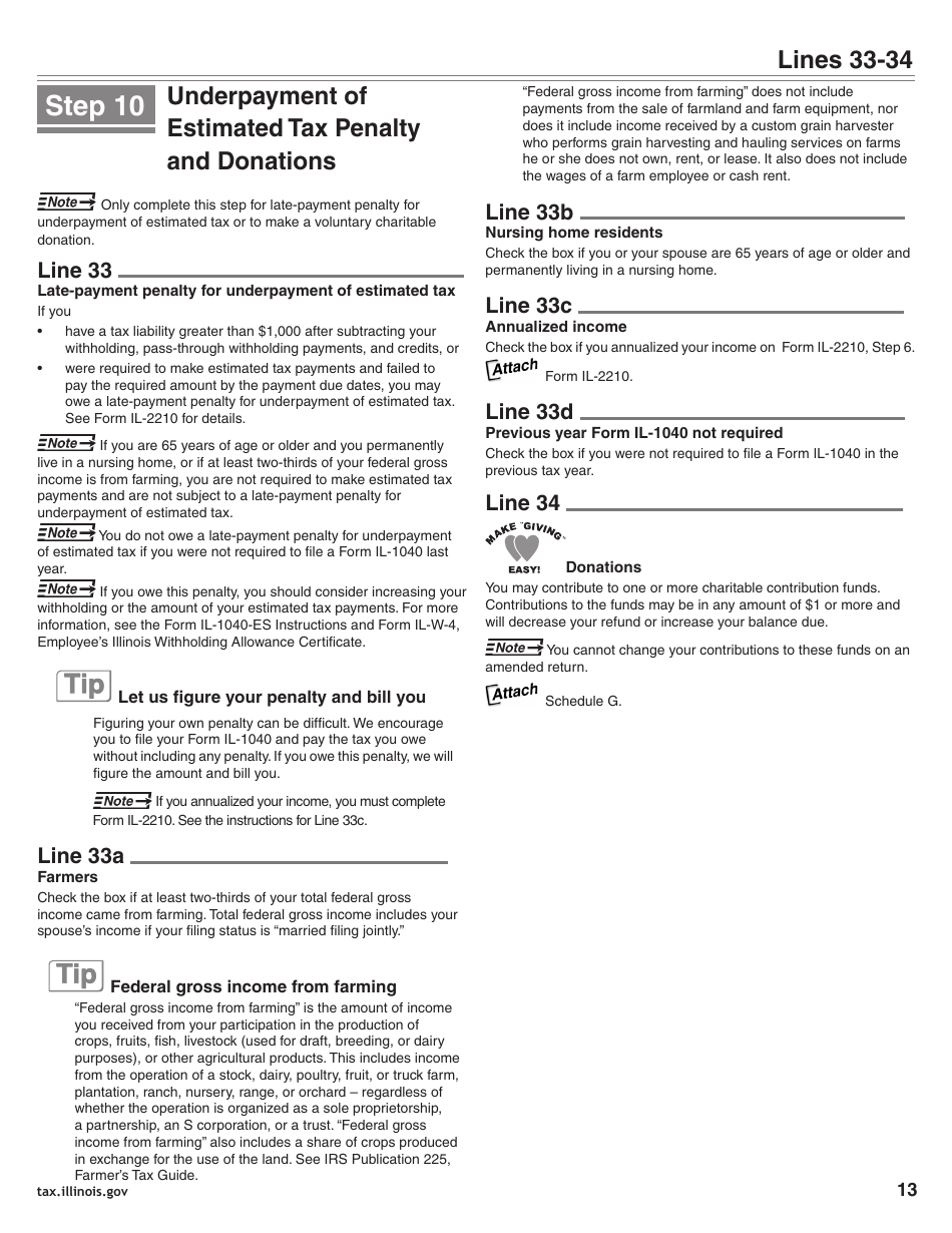 Download instructions for form il 1040 individual income tax return pdf