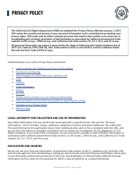 Form CRD-IF903-3X-ENG Intake Form - Employment - California, Page 9