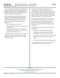 Form PTE-NROA (EFO00263) Nonresident Owner Agreement - Idaho, Page 2